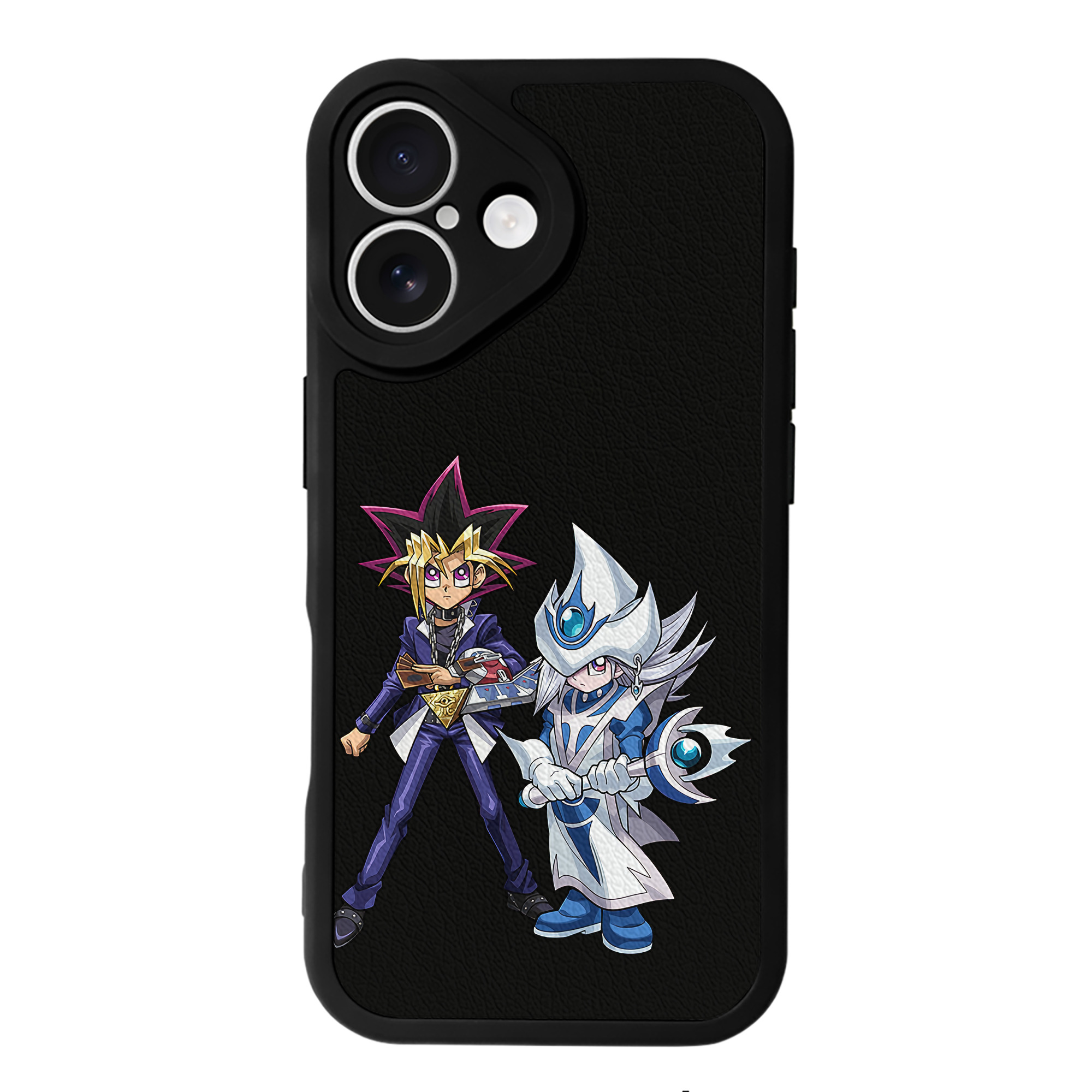 遊☆戯☆王 Yu-Gi-Oh! 【iPhone 16シリーズ対応】シリコンスマホケース（レザー調） 材質：シリコン